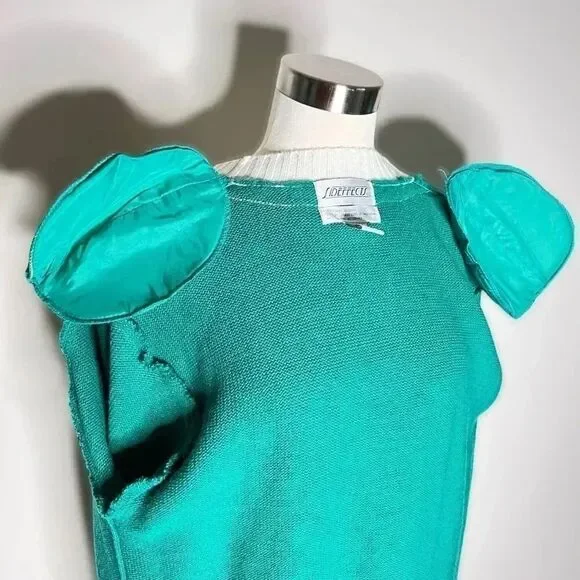 Sideffects Oversized Green-Gold Cardigan Size M/L FINAL PRICE 🎈 - Picture 3 of 8